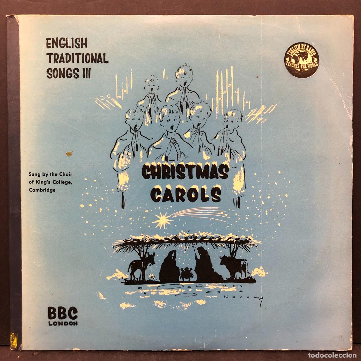 Discos de vinilo: CHRISTMAS CAROLS - ENGLISH TRADITIONAL SONGS III - BBC LONDON - LP - VINILO / 1807