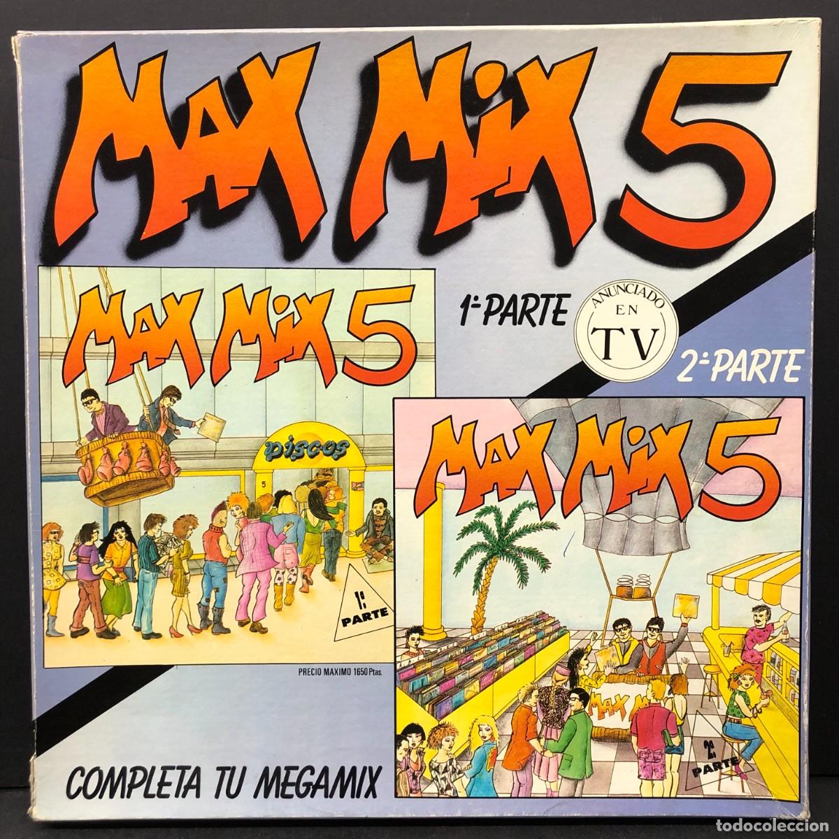 Discos de vinilo: MAX MIX 5 - COMPLETA TU MEGAMIX - 1&ordf; Y 2&ordf; PARTE - 2 DISCOS - LP - VINILO / 1809