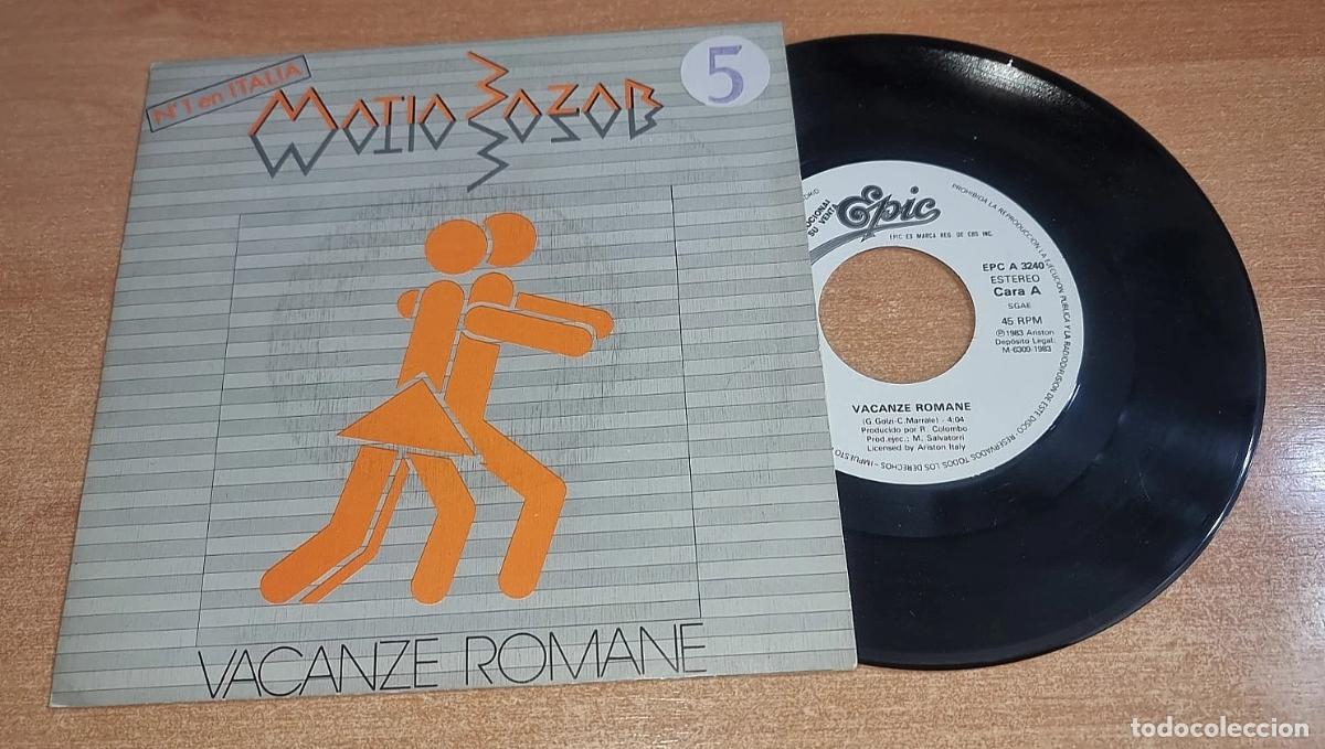 Discos de vinilo: MATIA BAZAR Vacanze romane 7&rdquo; SINGLE VINILO PROMO DEL A&Ntilde;O 1983 CONTIENE 1 TEMA