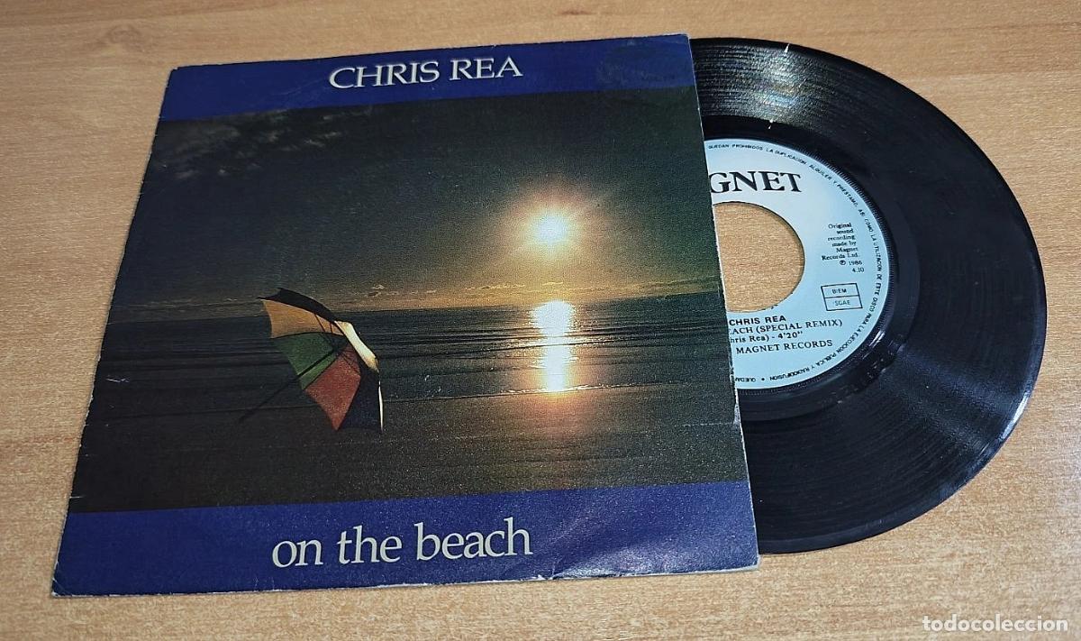 Discos de vinilo: CHRIS REA On the beach REMIX 7&rdquo; SINGLE VINILO DEL A&Ntilde;O 1986 CONTIENE 2 TEMAS