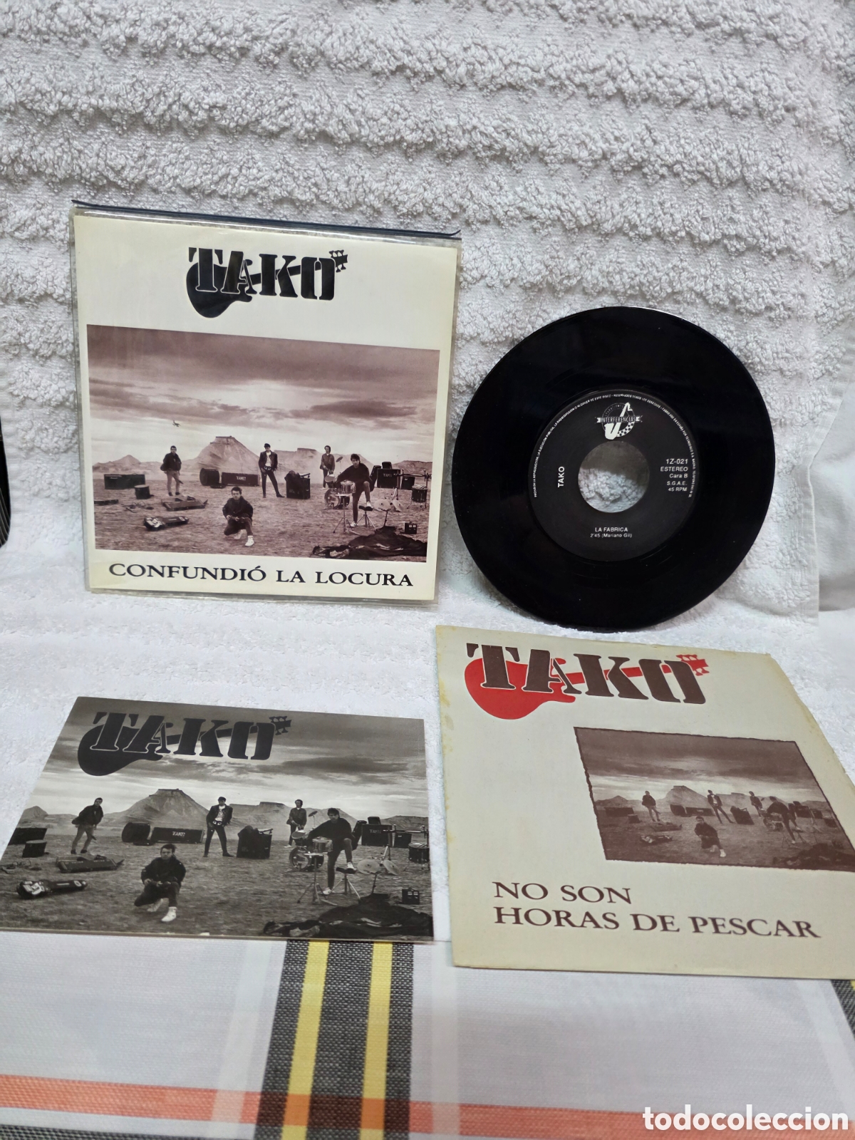 Discos de vinilo: TAKO - CONFUNDI&Oacute; LA LOCURA / despegable + foto oficial