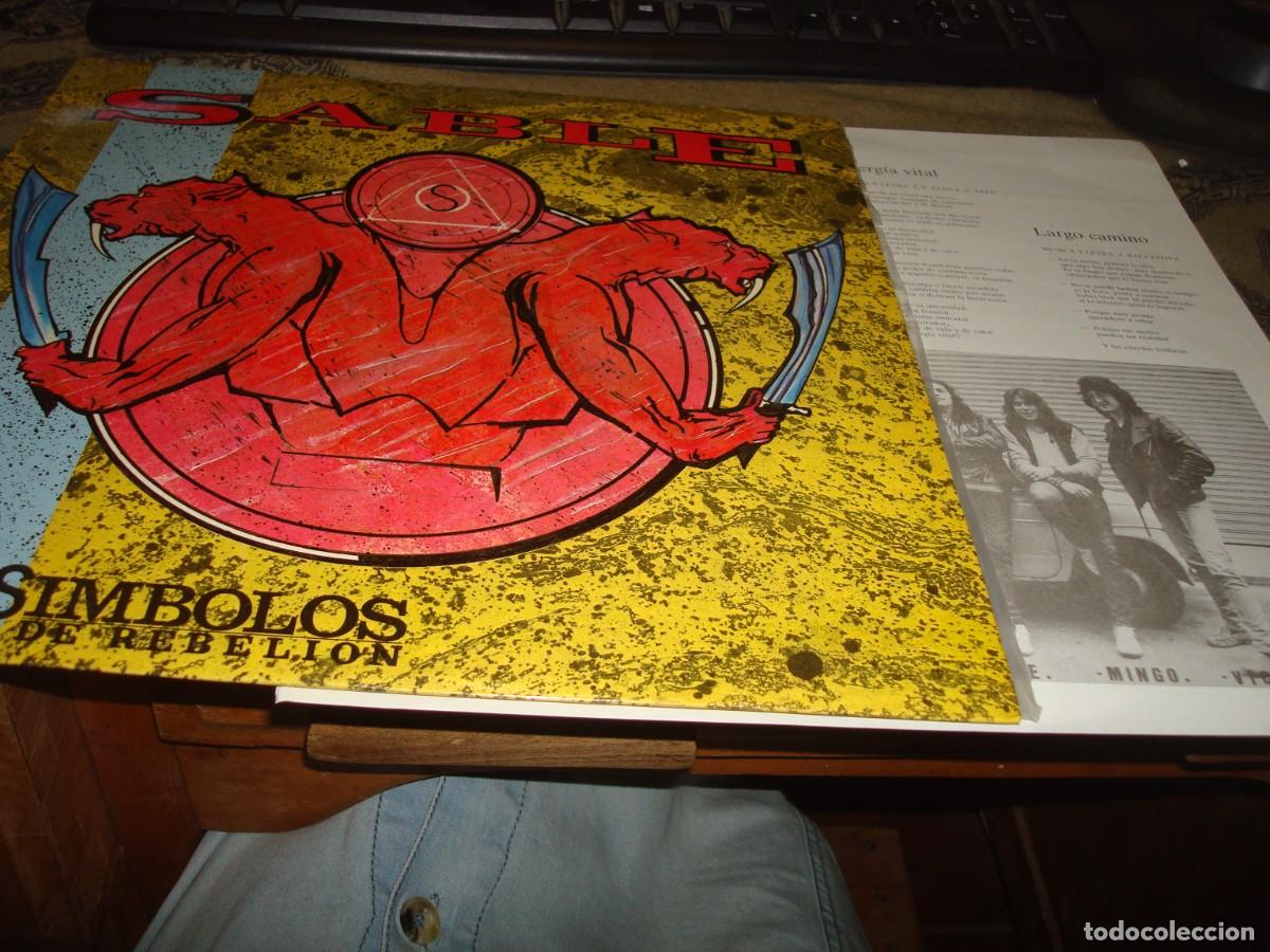 Discos de vinilo: SABLE. SIMBOLOS DE REBELION. MAXI-SINGLE. SONODISC, 1987. CON INSERT. IMPECABLE (#)