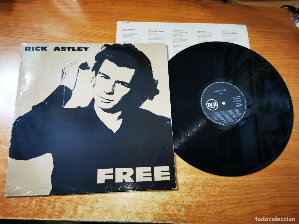 Discos de vinilo: RICK ASTLEY Free LP VINILO DEL A&Ntilde;O 1991 CON ENCARTE CONTIENE 12 TEMAS