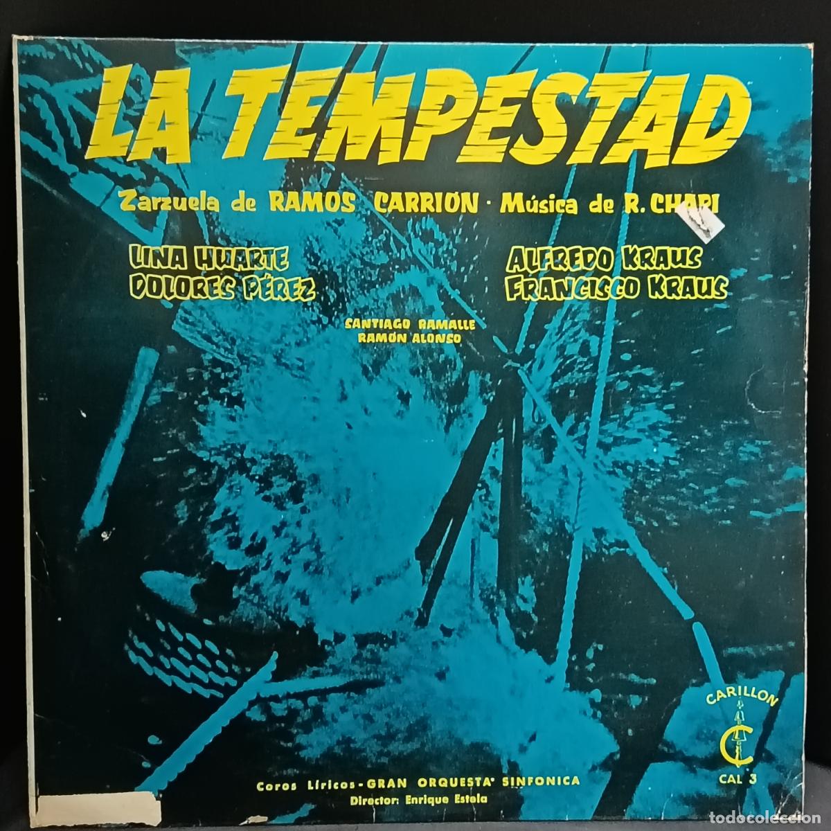 Discos de vinilo: LA TEMPESTAD, Con LINA HUARTE, DOLORES PEREZ, ALFREDO KRAUS... LP