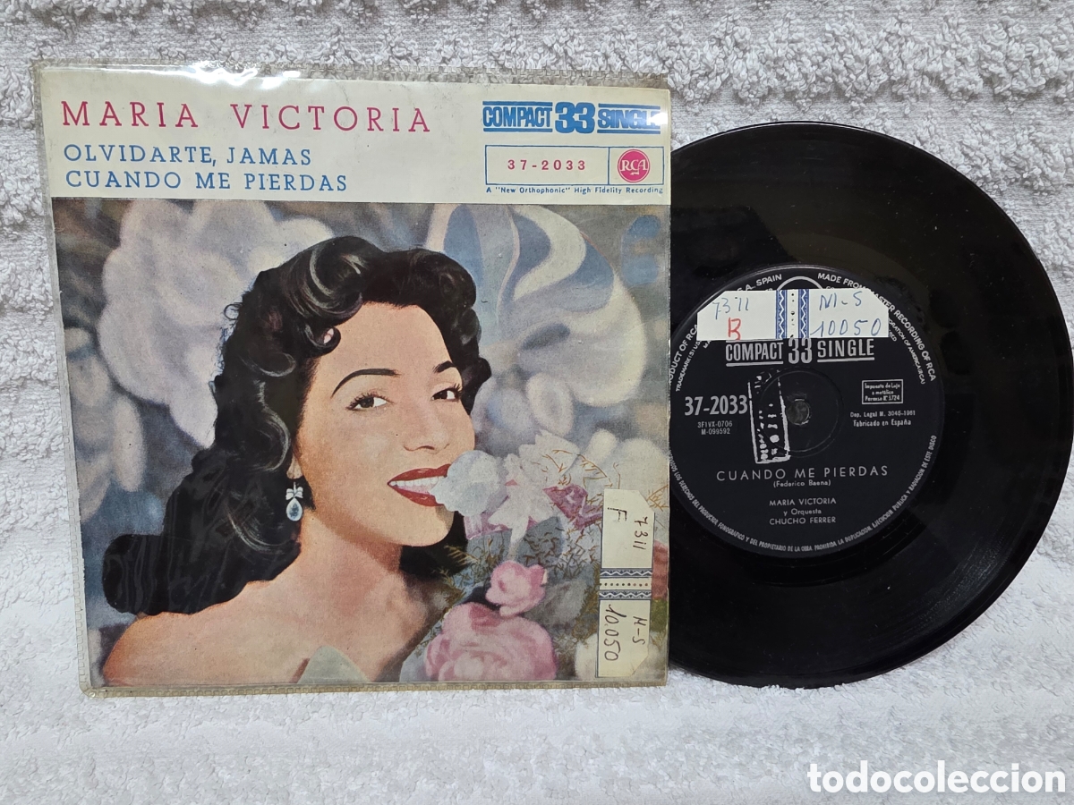 Discos de vinilo: MAR&Iacute;A VICTORIA / OLVIDARTE, JAM&Aacute;S 1961