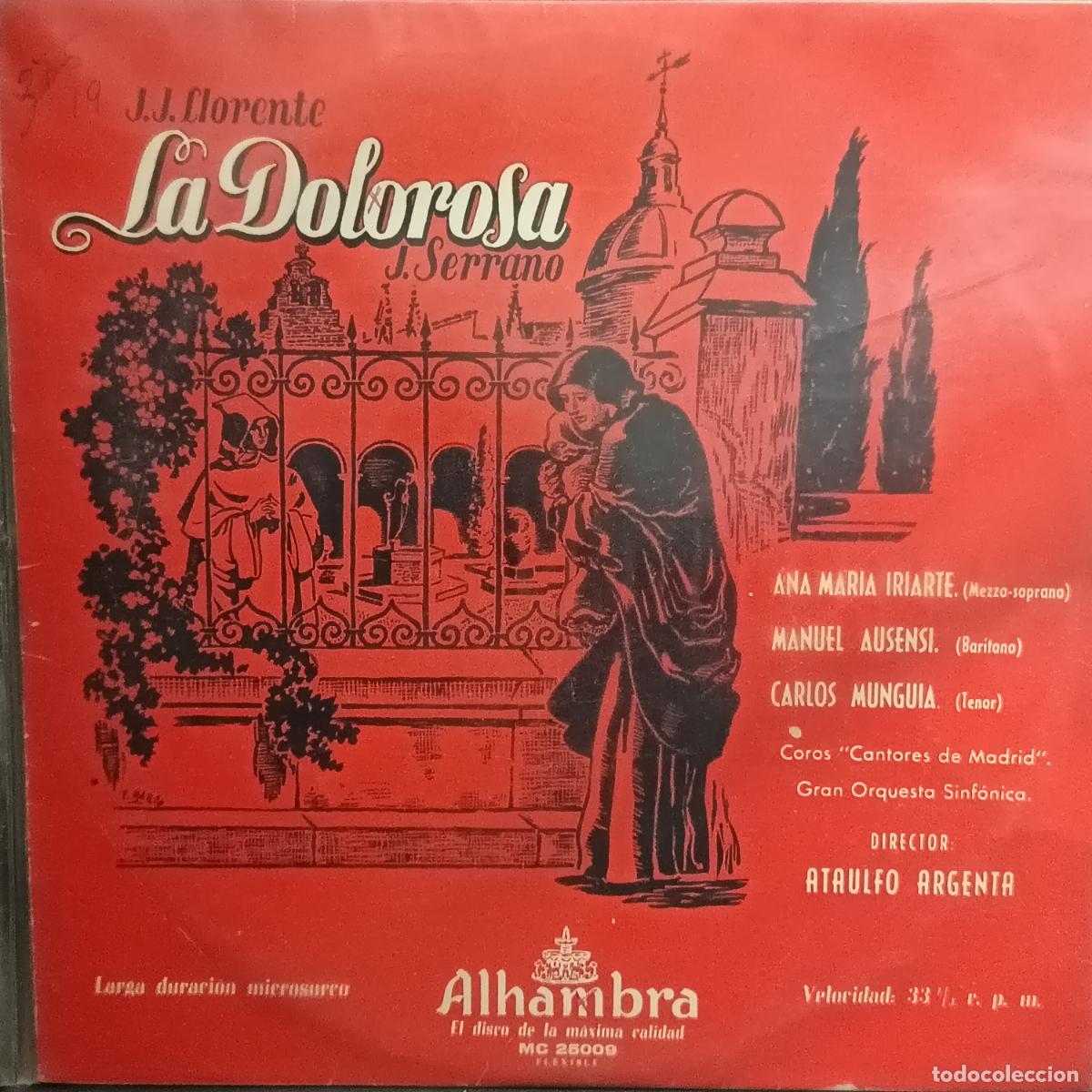Discos de vinilo: LP LA DOLOROSA. Versi&oacute;n del maestro Ataulfo Argenta con Ana Mar&iacute;a Iriarte, Manuel Ausensi...
