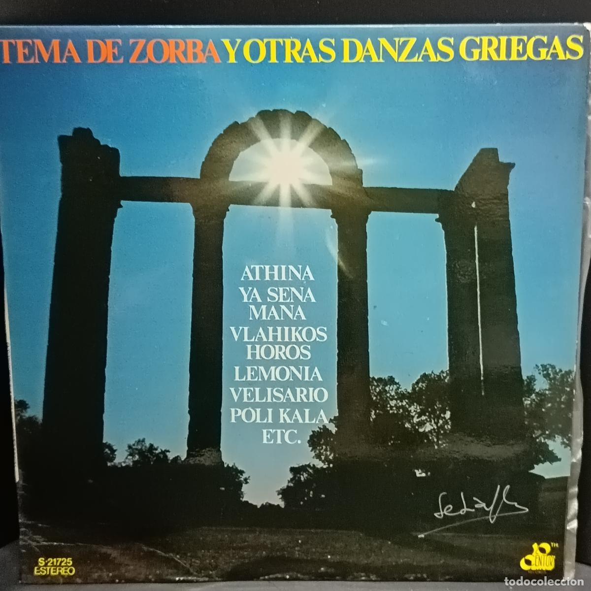 Discos de vinilo: LP Costa Costas y su Orquesta. Tema de Zorba y otras danzas Griegas. M&uacute;sica de Grecia.