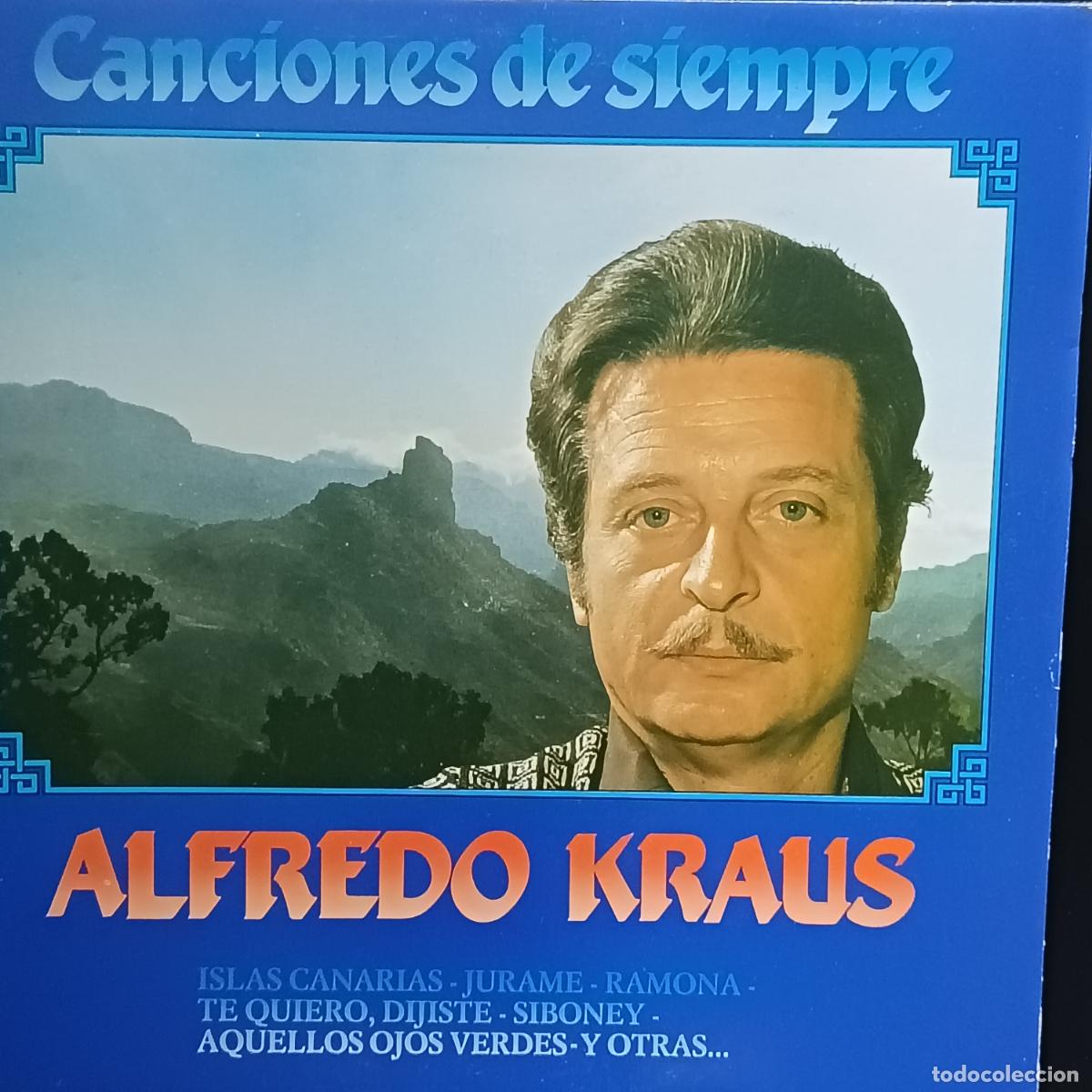 Discos de vinilo: LP ALFREDO KRAUS en Canciones de siempre.