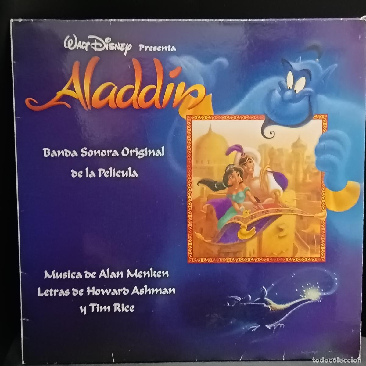 Discos de vinilo: ALADDIN de Disney Banda sonora original en Espa&ntilde;ol. LP 1993