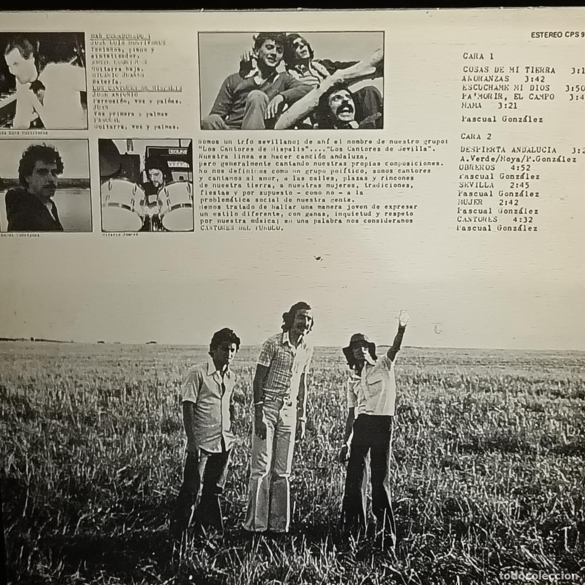 Discos de vinilo: LP Los Cantores de Hispalis, Cosas de mi tierra- - Foto 2