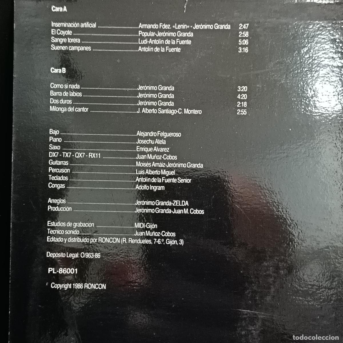 Discos de vinilo: LP Jeronimo Granda &ndash; El Cuarto, Creciente - Foto 2