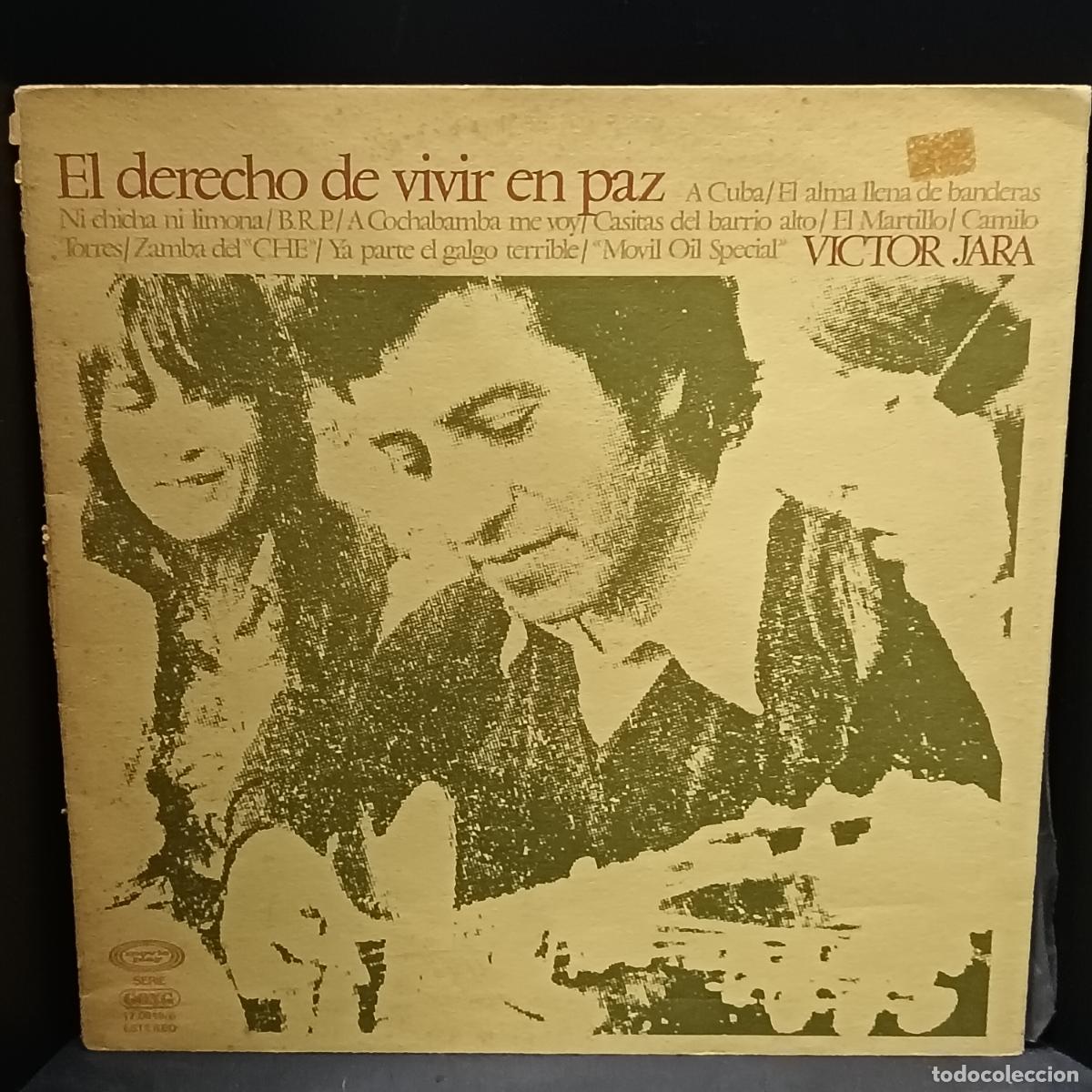 Disques de vinyle: VICTOR JARA, El derecho de vivir en paz. LP