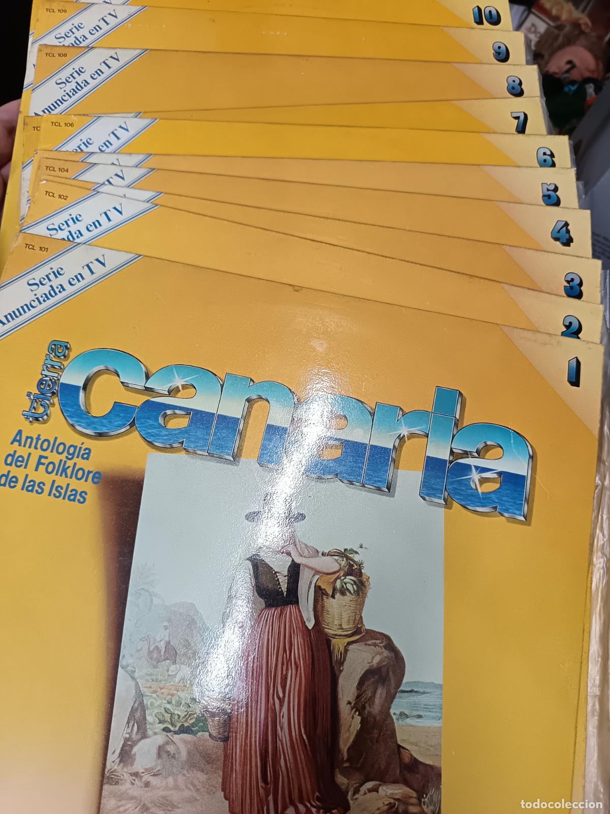 Discos de vinilo: Tierra Canaria. Antolog&iacute;a del Folklore de las islas Canarias. Colecci&oacute;n de 10 LPs