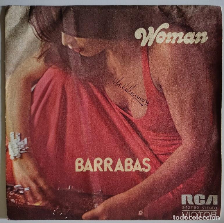 Discos de vinilo: Barrab&aacute;s. Woman/ Cheer up. RCA-Victor, Spain 1972 single