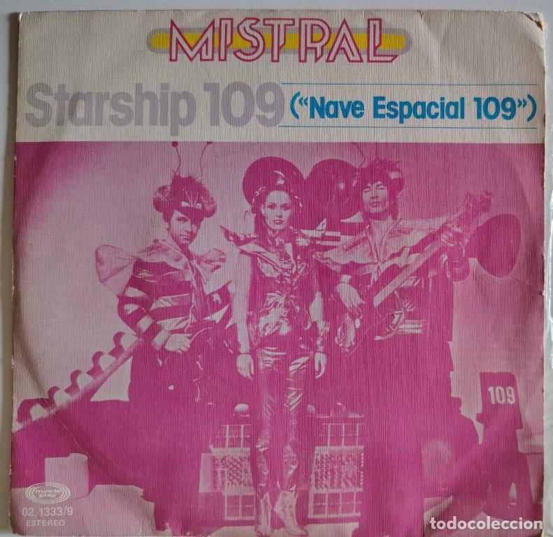 Discos de vinilo: Mistral. Starship 109 (Nave espacial 109)/ Love destruction. Movieplay, Spain 1978 single