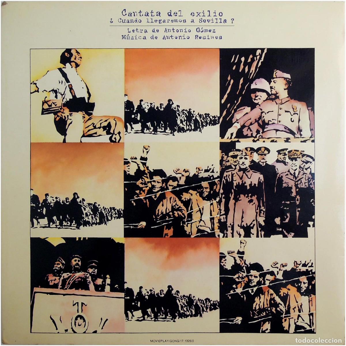Disques de vinyle: Antonio Resines, Antonio G&oacute;mez - Cantata Del Exilio &iquest;Cuando Llegaremos... - LP Spain 1978 - Moviepla