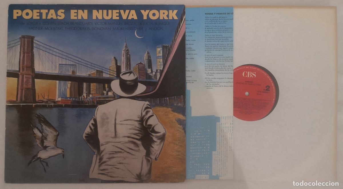 Discos de vinilo: DISCO VINILO POETAS EN NUEVA YORK (LORCA, COHEN...) LP 1986