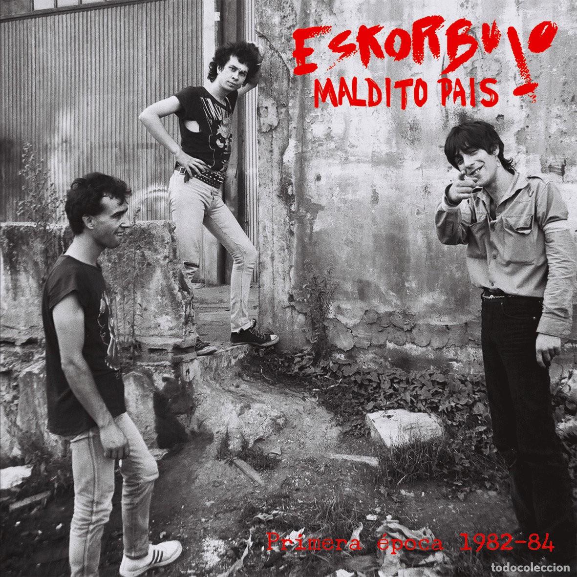 Discos de vinilo: Eskorbuto &ndash; Maldito Pais (Primera &Eacute;poca 1982-84) - LP Reedici&oacute;n vinilo amarillo y rojo - Precintado