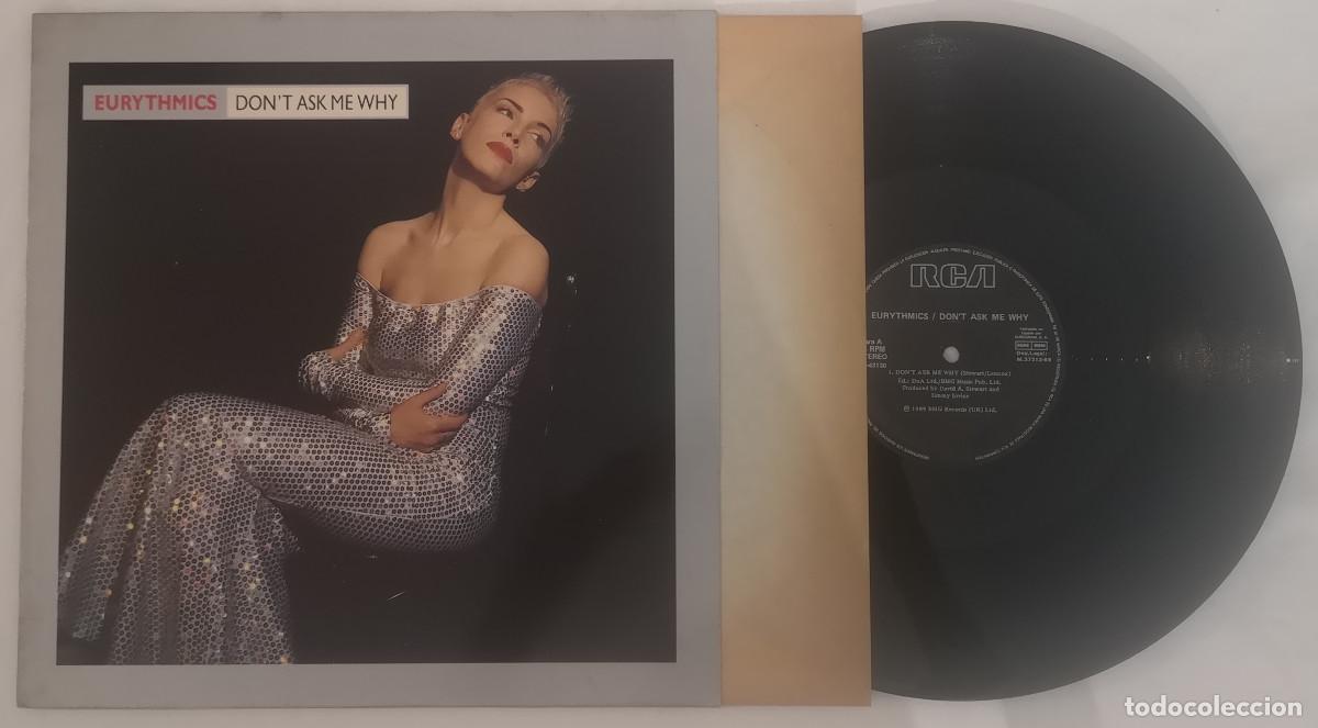 Discos de vinilo: DISCO VINILO EURYTHMICS DON'T ASK ME WHY MAXI SINGLE 1989 &iexcl;DISCO PERFECTO!