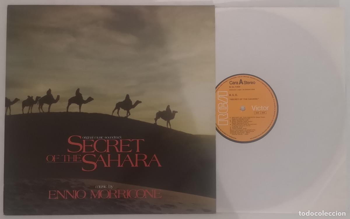 Discos de vinilo: DISCO VINILO BANDA SONORA SECRET OF THE SAHARA MORRICONE LP 1988