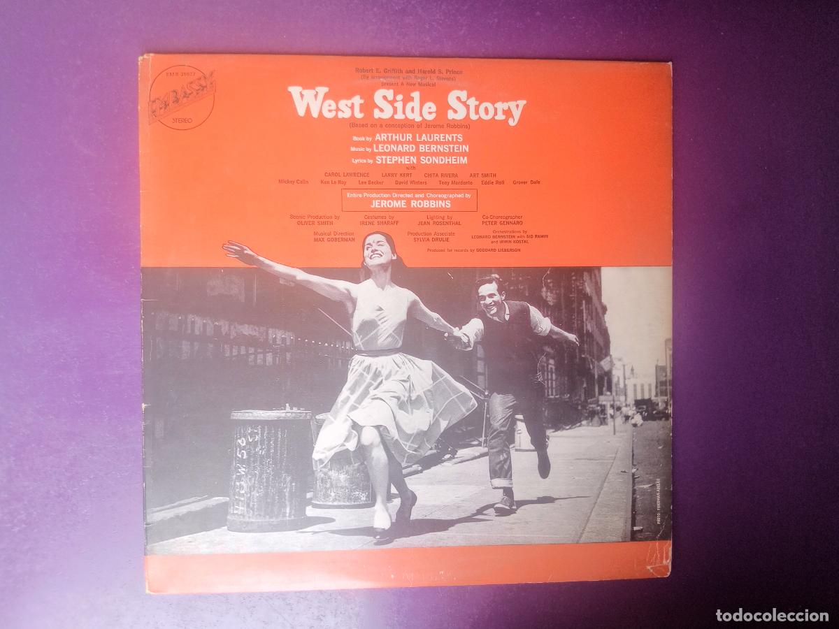 Discos de vinilo: Leonard Bernstein, Stephen Sondheim - WEST SIDE STORY - LP EMBASSY 1973 - MUSICAL BSO CINE