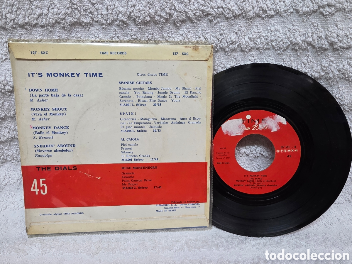 Discos de vinilo: THE DIALS- ITS MONKEY TIME / ESPA&Ntilde;OL 1964 - Foto 2