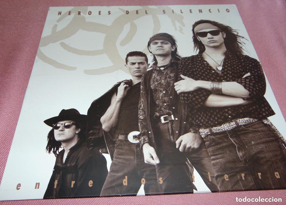 Discos de vinilo: H&eacute;roes Del Silencio &lrm;&ndash; Entre Dos Tierras - MAXISINGLE 1990