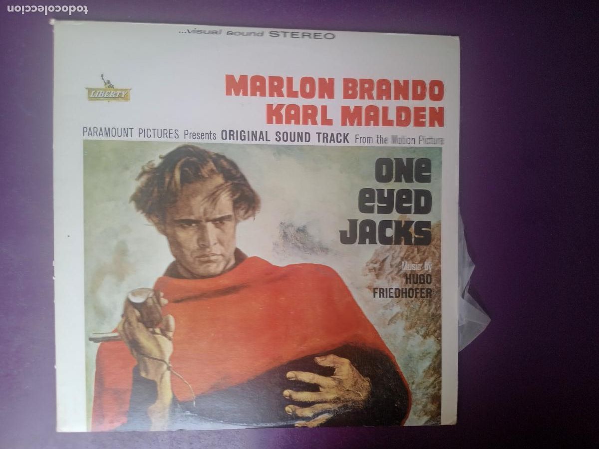 Discos de vinilo: Hugo Friedhofer &ndash; One Eyed Jacks - EL ROSTRO IMPENETRABLE - LP UA 1980 - CINE BSO -
