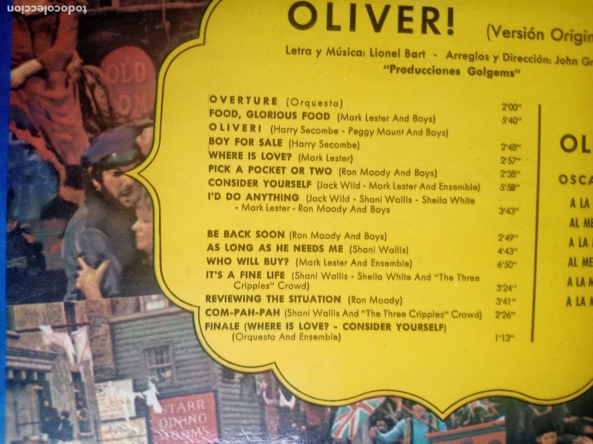 Discos de vinilo: Lionel Bart &ndash; Oliver - LP RCA 1969 - CINE BSO - - Foto 3