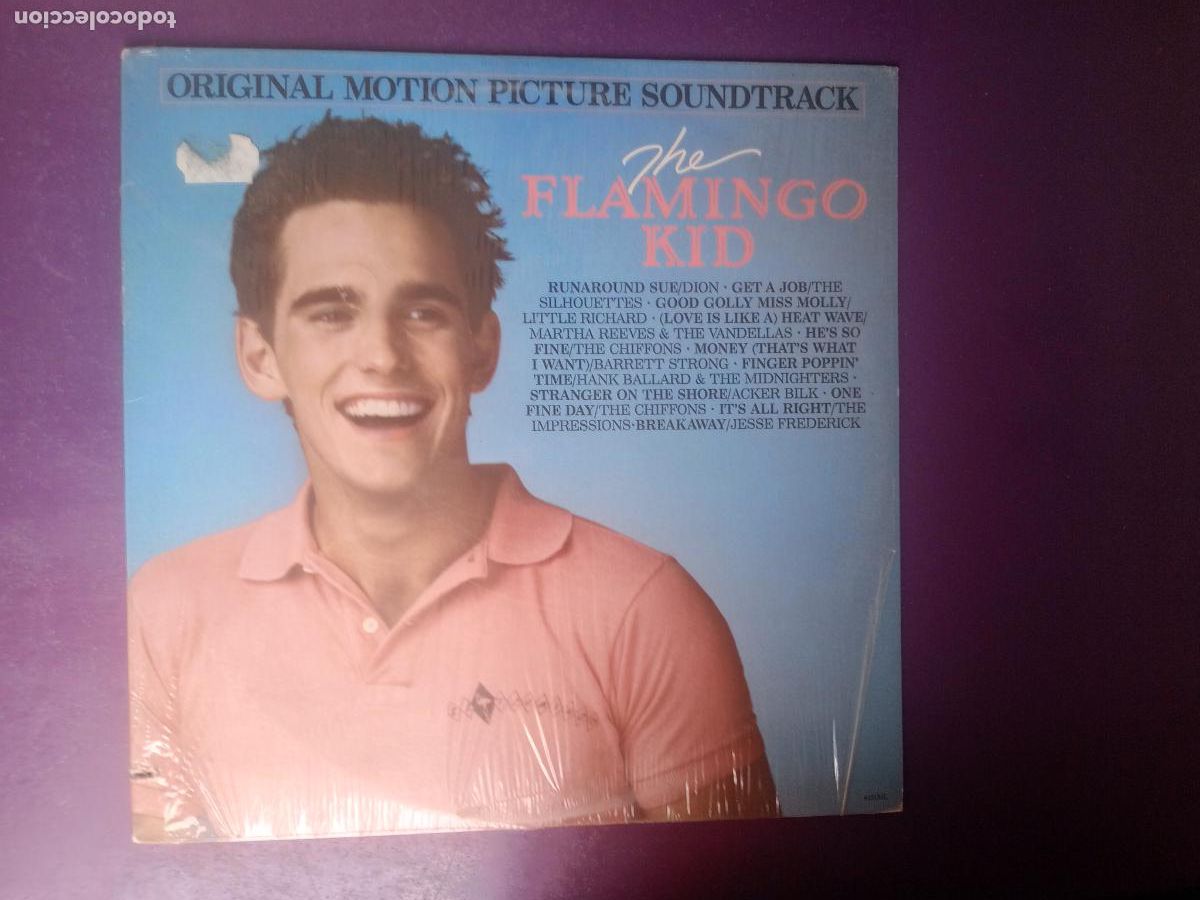Discos de vinilo: The Flamingo Kid - LP MOTOWN 1984 - CINE BSO - MARTHA VANDELLAS, DION BELMONTS, LITTLE RICHARD, ETC