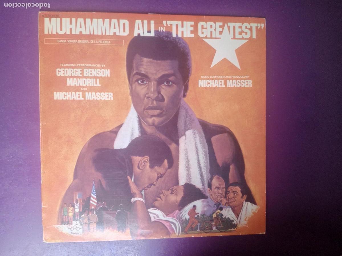 Discos de vinilo: Mandrill / Michael Masser / George Benson &ndash; Muhammad Ali The Greatest - LP ARISTA 1977 - CINE BSO -