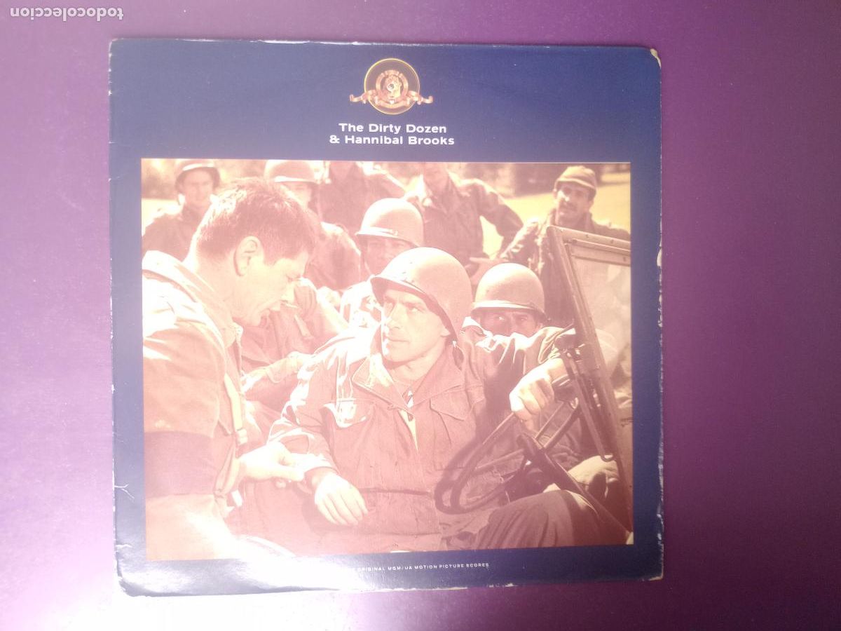 Discos de vinilo: Frank De Vol / Francis Lai &ndash; The Dirty Dozen & Hannibal Brooks - LP MGM 1990 - CINE BSO -