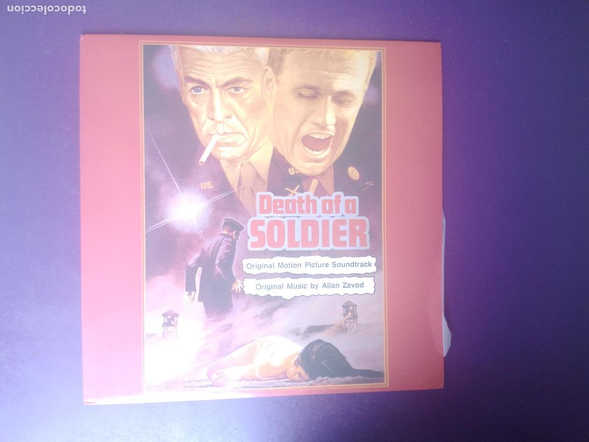 Discos de vinilo: Allan Zavod &lrm;&ndash; Death Of A Soldier - LA MUERTE DE UN SOLDADO - LP AVAN GUARD 1985 - CINE BSO - JAZZ