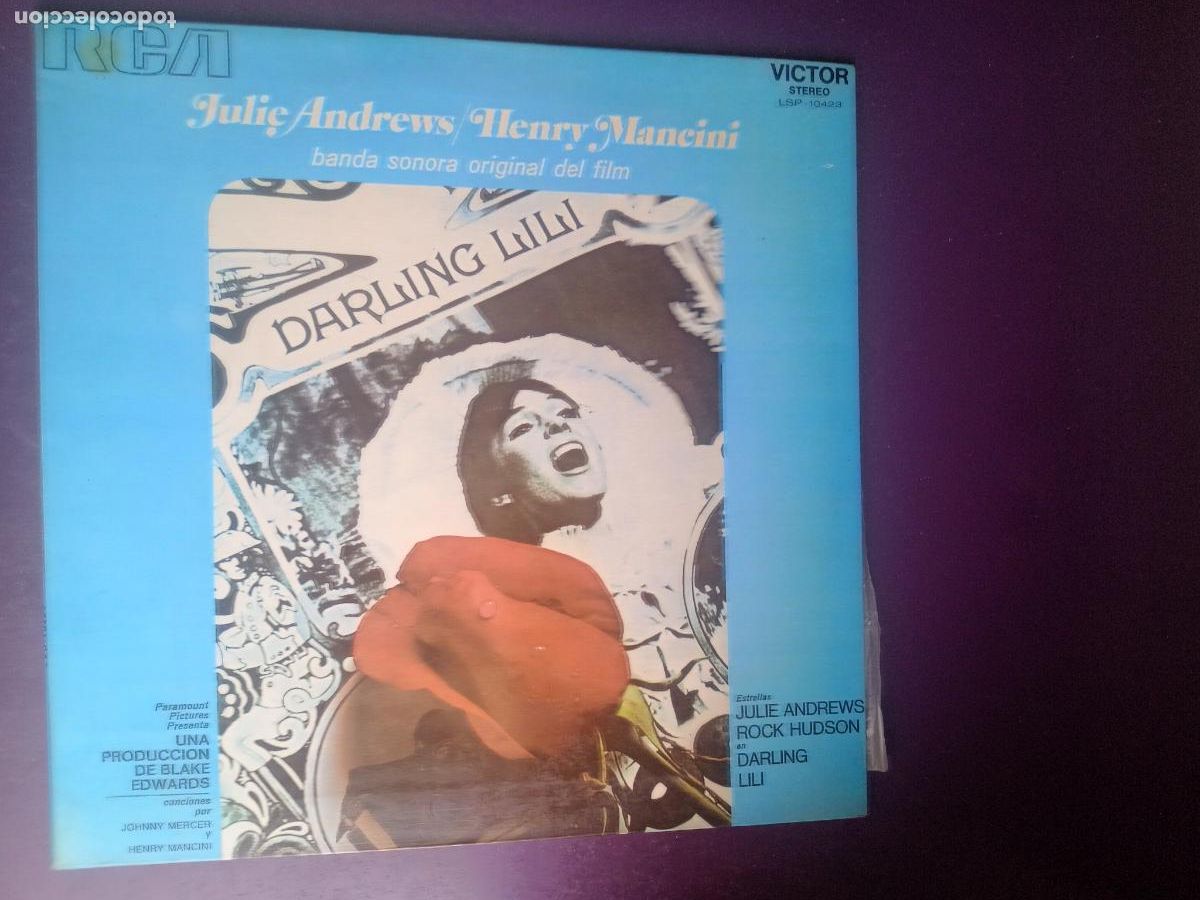 Discos de vinilo: Julie Andrews / Henry Mancini &ndash; &rdquo;Darling Lili&rdquo; - LP rca 1970 - CINE BSO -