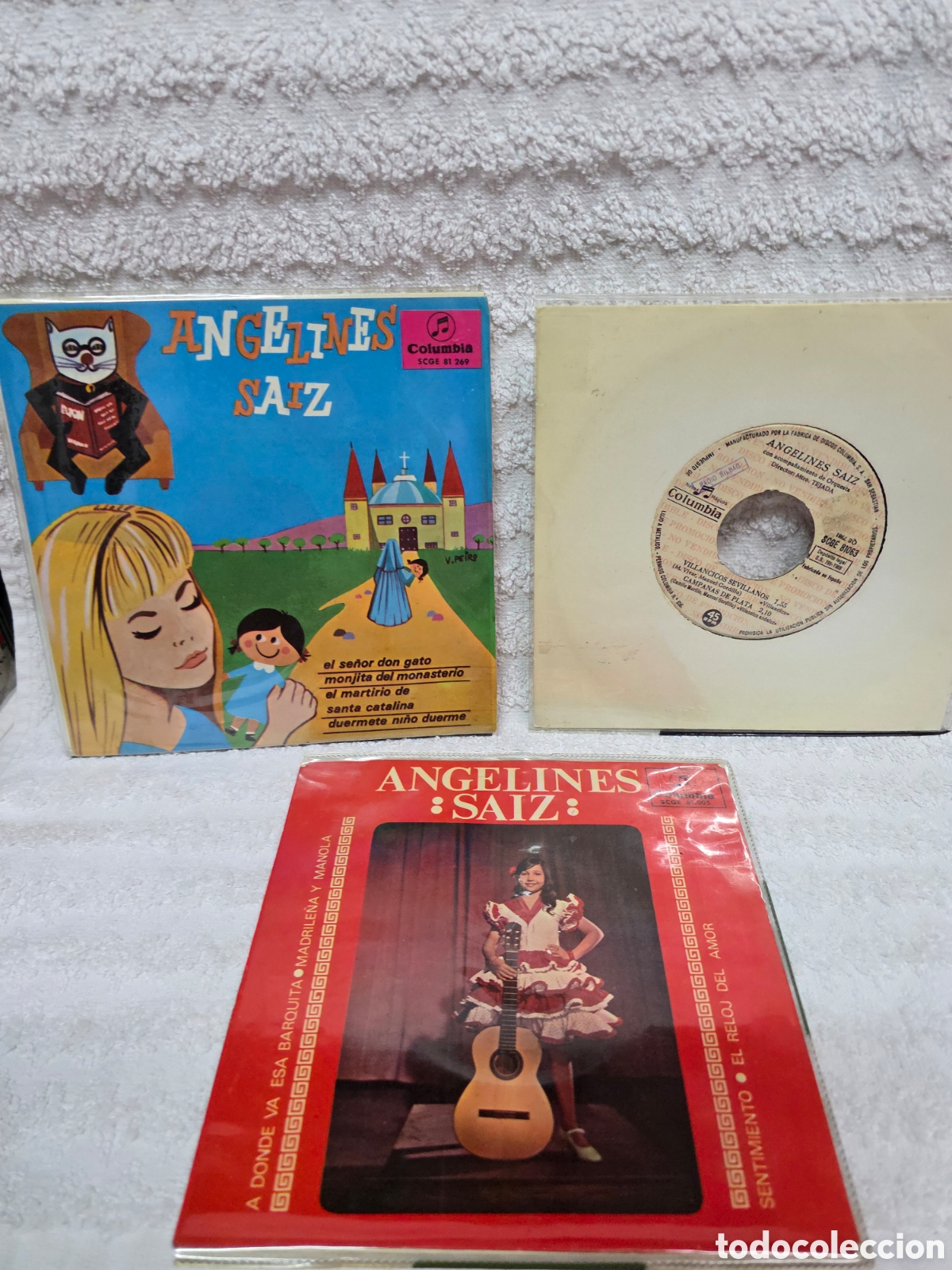 Discos de vinilo: ANGELINES SAIZ 3 EPs promocionales 1965-66 y 67