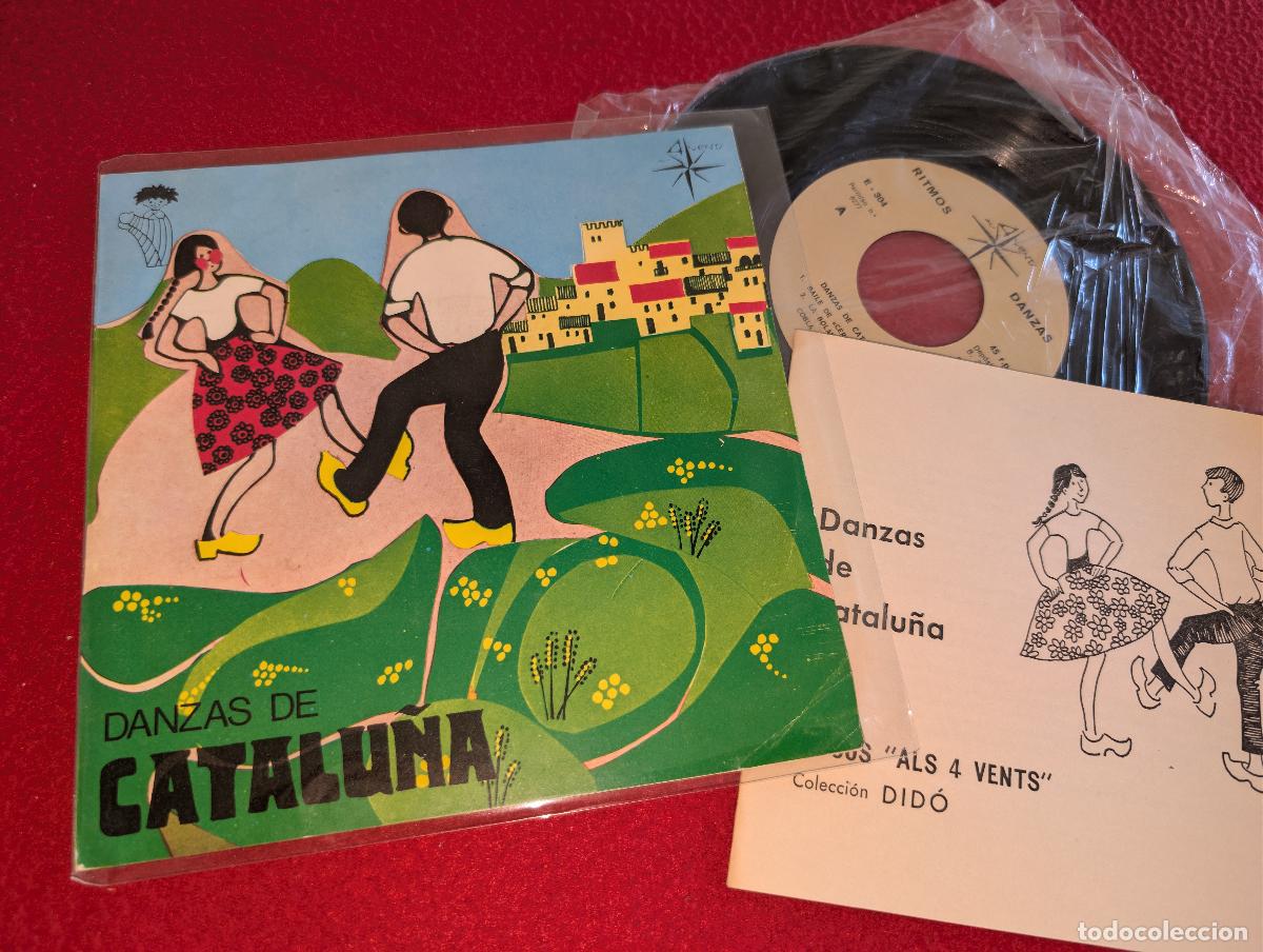 Discos de vinilo: COBLA BARCELONA Danzas Catalu&ntilde;a. Baile Cercolets/La bolangera +2 1971 Als4Vents CATALUNYA