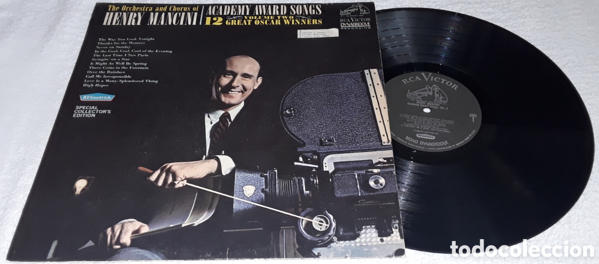 Discos de vinilo: LP- HENRY MANCINI - ACADEMY AWARD SONGS VOLUME TWO - MADE IN USA 1965