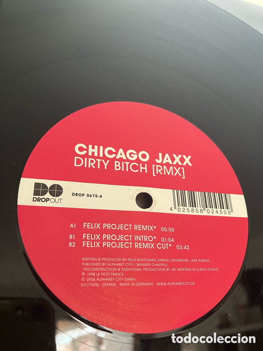 Discos de vinilo: Chicago Jaxx -Dirty Bitch - Foto 2