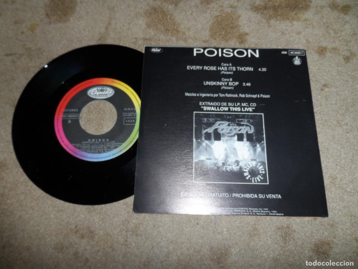Discos de vinilo: POISON - EVERY ROSE HAS ITS THORN (SPAIN 1992) - Foto 2