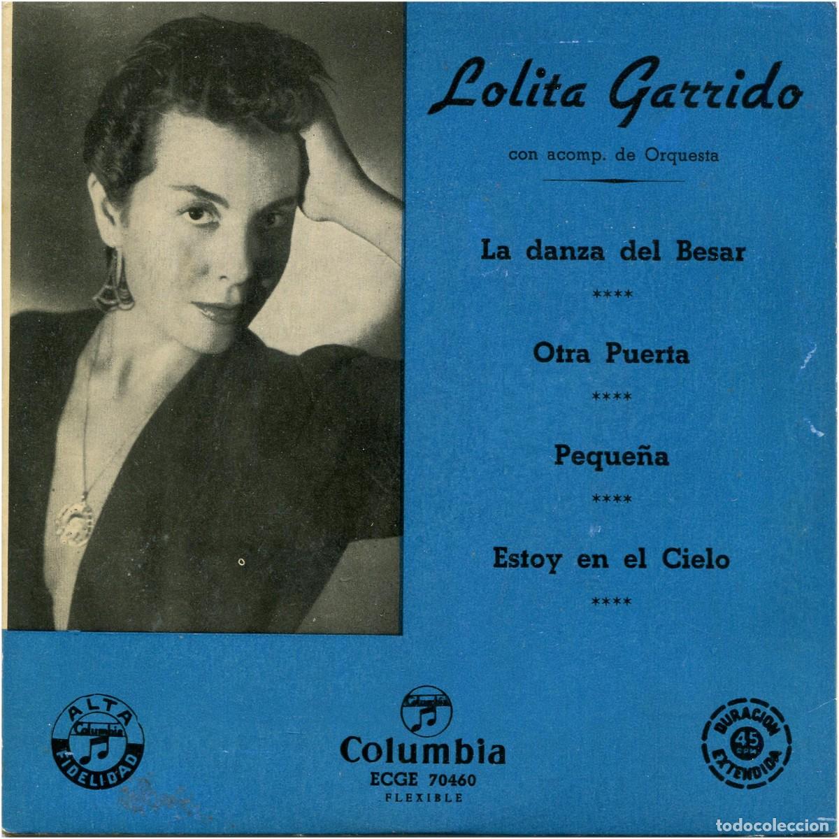 Discos de vinilo: Lolita Garrido - La danza del besar - EP Spain 50s - Columbia ECGE 70460 - VG/EX
