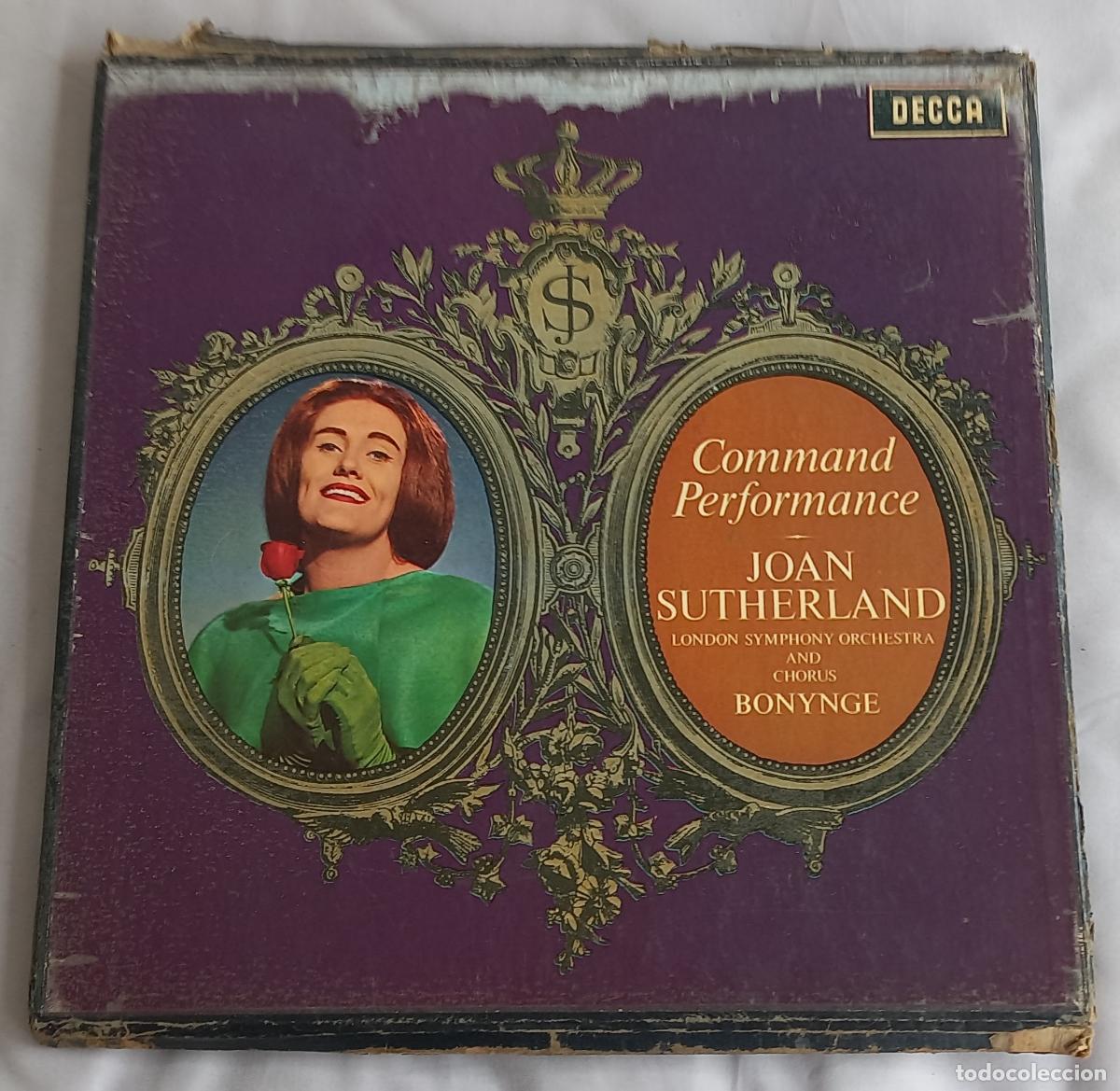 Discos de vinilo: Joan Sutherland. London Symphony Orchestra And Chorus, Bonynge. Command Performance.2xLP 1963 decca