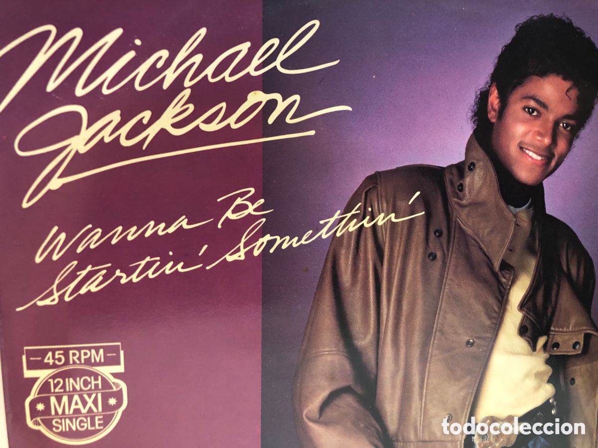 Discos de vinilo: LP Michael Jackson. Wanna Be Startin Somethin - Foto 1