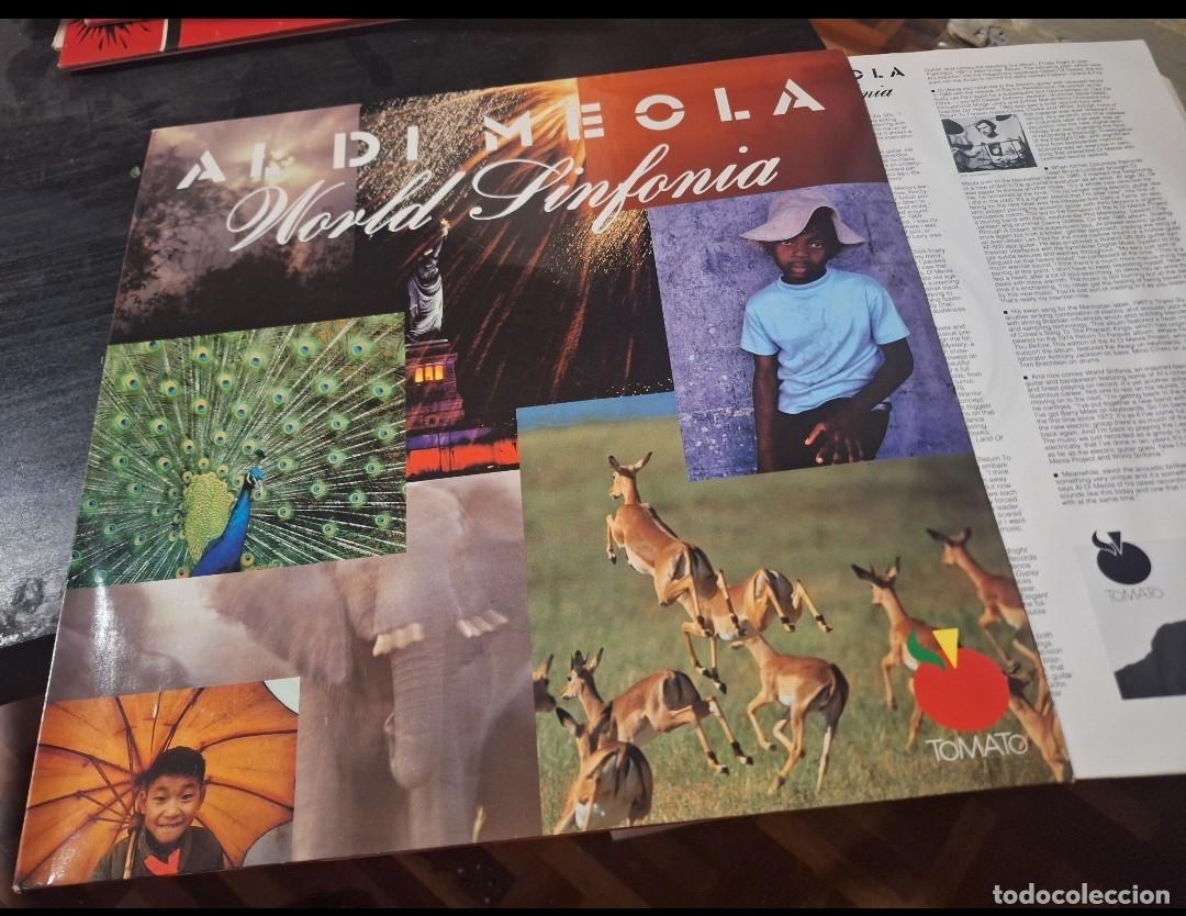 Discos de vinilo: AL DI MEOLA - WORLD SINFONIA LP DOBLE ALEMANIA TOMATO 1991 LATIN JAZZ
