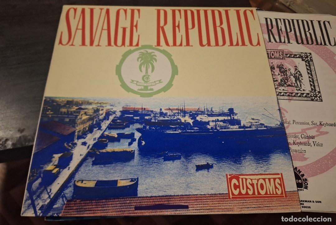 Discos de vinilo: SAVAGE REPUBLIC - CUSTOMS LP FUNDAMENTAL 1989 NEW WAVE AVANTGARDE