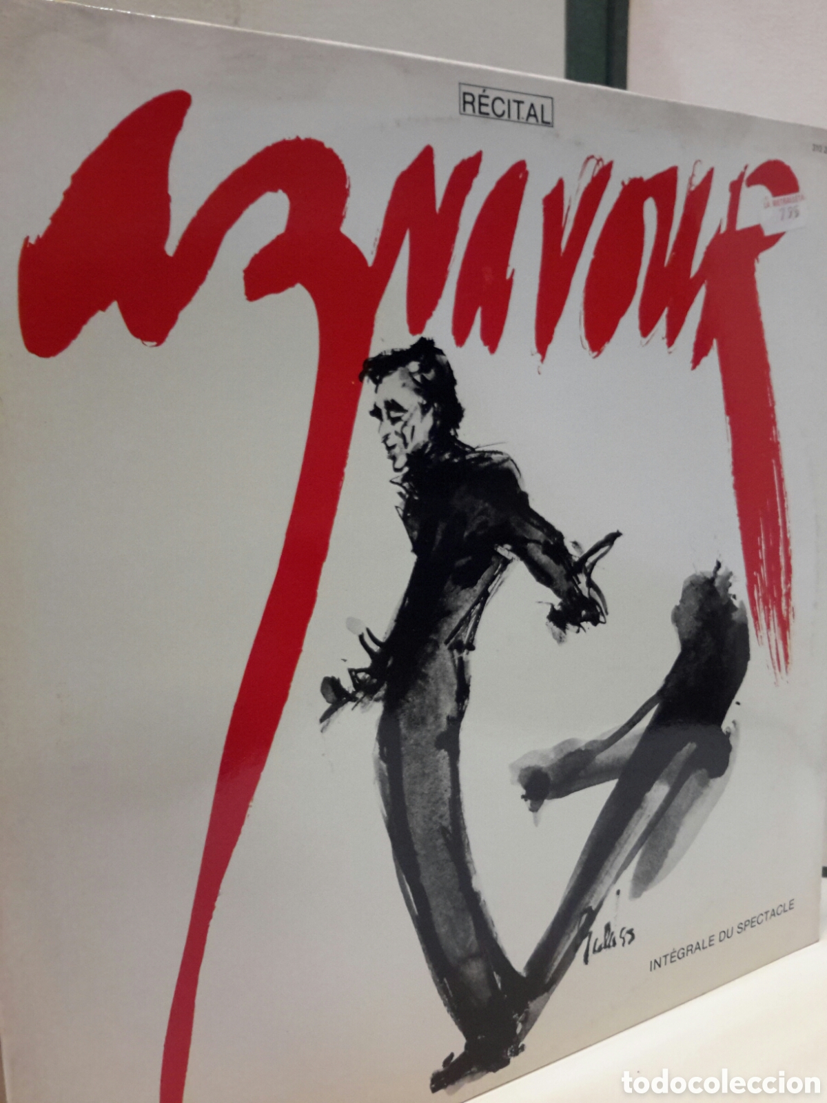 Disques de vinyle: LP Aznavour. R&eacute;cital