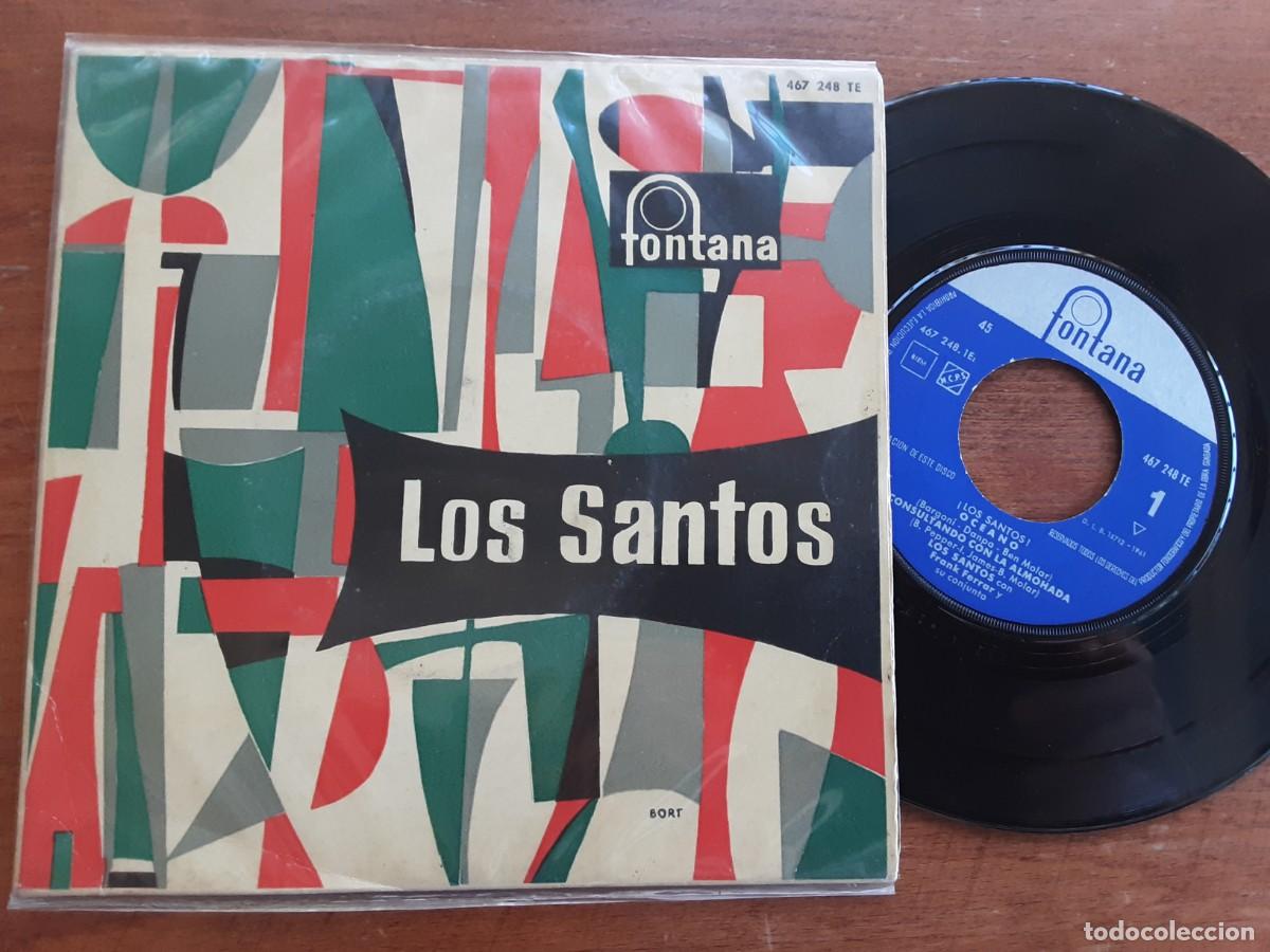 Discos de vinilo: LOS SANTOS. Oc&eacute;ano. Consultando con la almohada. el elegante. M&aacute;gica luna