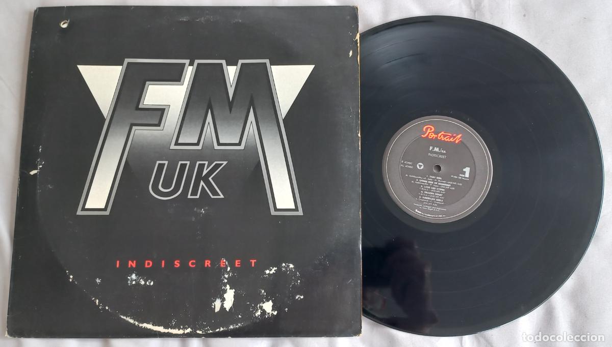 Discos de vinilo: F.M./u.k. &ndash; Indiscreet. Portrait &ndash; US 1986. R 40460 LP Vinilo.