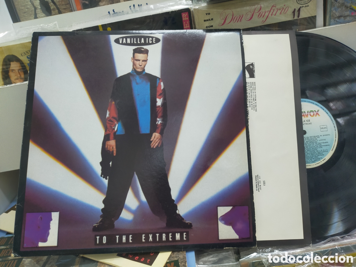 Discos de vinilo: Vanilla ice LP to the extreme Espa&ntilde;a 1990