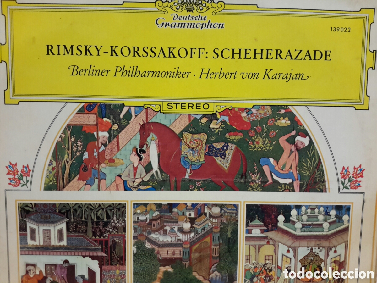 Disques de vinyle: LP Berliner Philharmoniker. Herbert von Karajan. Rimsky-Korssakoff: Scheherazade