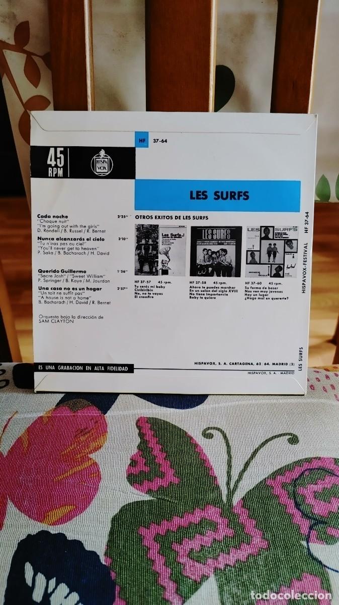Discos de vinilo: LES SURFS-EP CADA NOCHE +3 - Foto 2
